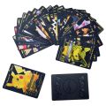 Pokemon 15/55pcs Pikachu Soft Metal Cards English French German Spanish Alphabet Games Collection Cards Children's Toy Gifts. 