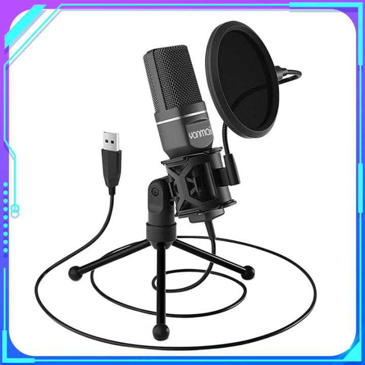 Yanmai Sf-777 USB Microphone Condenser Microphone Gaming Mic for Podcast Recording Studio Streaming Laptop Desktop Mobile YANMAI SF 777 - BM800