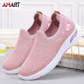 women\'s casual mom shoes flying knitted socks shoes soft sole sneakers. 