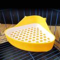 Rabbit Toilet Litter Tray,Small Animal Toilet Corner Potty, Pet Litter Trays Corner for Rabbit, Hamster. 