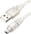 2025new FireWire 1394 capture card data cable USB to 6pin adapter cable 4-pin digital camera DV machine connection cable YokeTolove. 