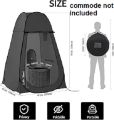 Black /Green Pop Up Privacy Changing Dressing Room Tent Toilet Beach Shower Camping tent(Commode not included just for advertisement). 