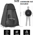 Black /Green Pop Up Privacy Changing Dressing Room Tent Toilet Beach Shower Camping tent(Commode not included just for advertisement). 
