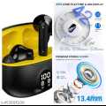🔥 TWS Wireless Earbuds with LED Display – ENC Noise Cancellation, HiFi Stereo, Bluetooth 5.3 – Available in Black & White 🎧. 