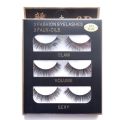 3 Pairs Natural Soft Eyelashes Hair Thick Long Lasting Eye Lashes. 