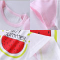 Kids Shirts 100% Cotton Cartoon Tops Cute Boys Girls Short Sleeve T shirt 1-3Y. 