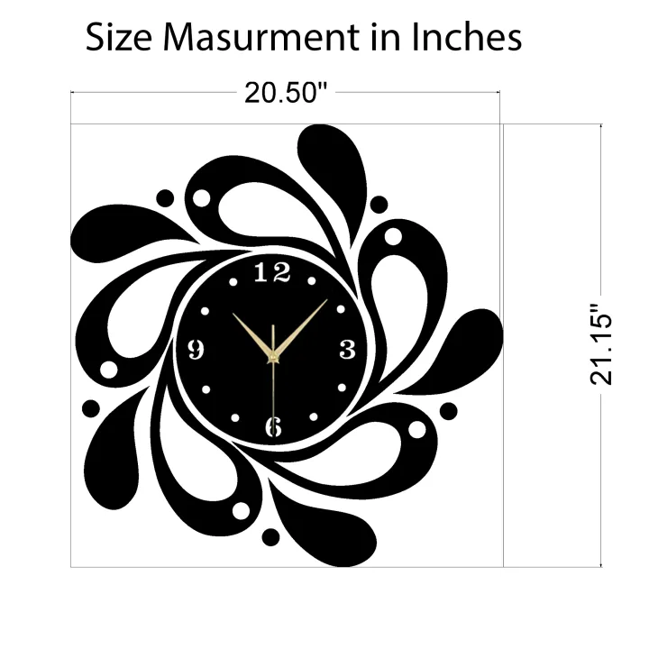 Chand%20Hub%20Creative%20Art%20Designer%20Round%20Wall%20Clock%20for%20Home%20Decoration%20%7C%20Wall%20decoration%20items%20%7C%20Wall%20decoration%20For%20Bedroom%20%7C%20Girls%20Room%20Adhesive%20Wall%20Clock%20&%20Gift%20peace%20-%20Image%202