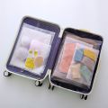 Ziplock Plastic Package Cloth Travel Storage Bag Waterproof Bag Zipper Lock Self Seal Frosted Portable Bags. 