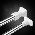 Stainless Steel Telescopic Adjustable Rod Clothes Dryer Stainless Steel Tension Rod Bathroom Rail Can Be Used for 27.56-39.37In Space. 