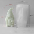 Handmade Soap Molds Whiskers Old Man Scented Candle Making Tools Fairy Tale Character Candle Molds Magical Dwarf Candle Making Accessories DIY Fairy Dwarf Ornament Mould. 