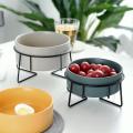 Nordic creative salad bowl instant noodle bowl soup bowl fruit dessert bowl tableware ceramic cat food bowl pet bowl dog food bowl. 