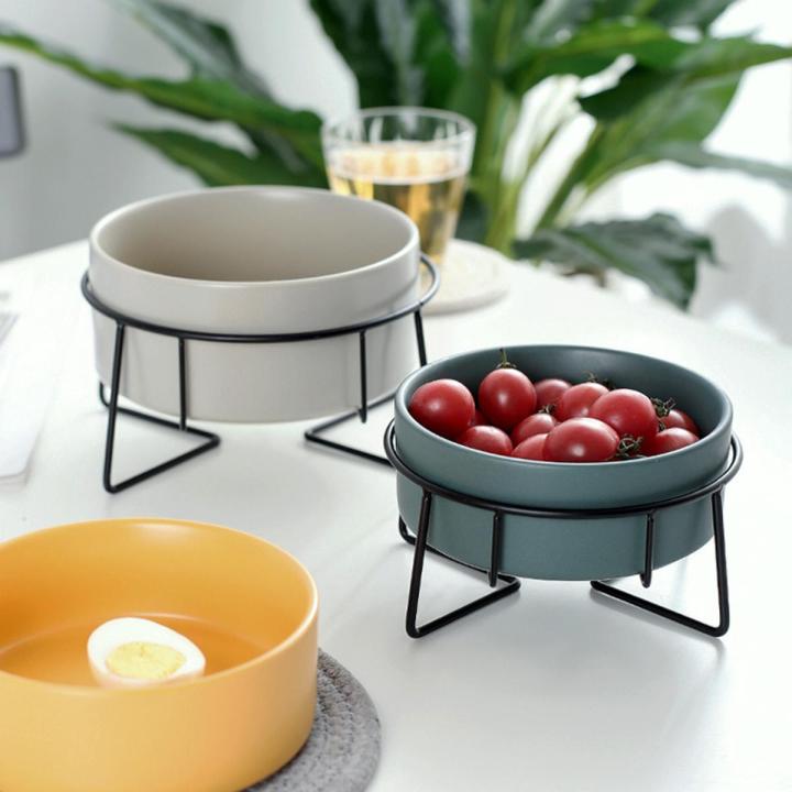 Nordic creative salad bowl instant noodle bowl soup bowl fruit dessert bowl tableware ceramic cat food bowl pet bowl dog food bowl