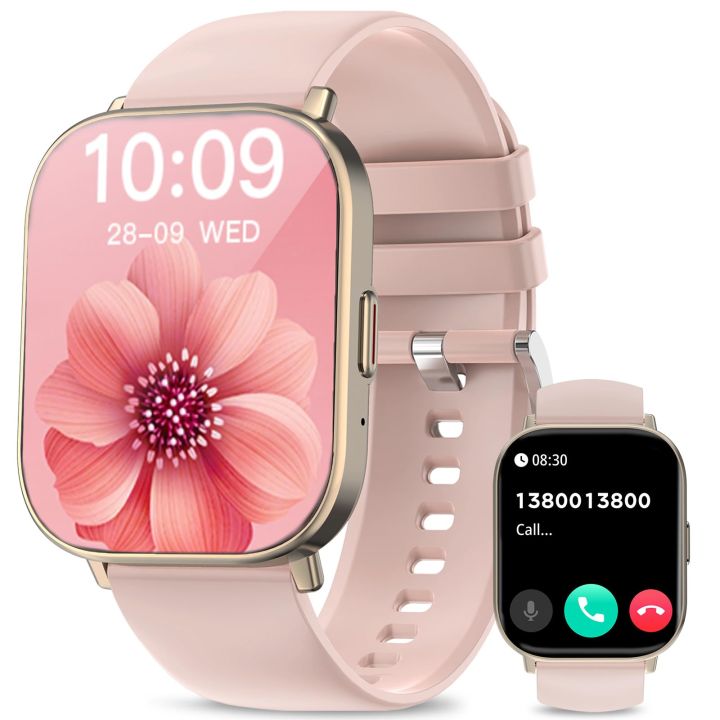 Pink Smartwatch for Women with Rose Gold finish—perfect for fashion and ...