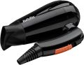 BaByliss Hair Dryer, Powerful 2000w Drying Performance With Dual Voltage For Travel Convenience, 2 Heat And Speed Settings With Fast Drying Time, Lightweight And Portable Design, 5344SDE (Black ). 