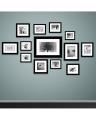 Techmanistan Pack of 13 - Photo Frames Collage Wall Hanging Wall Decor Set - Black. 
