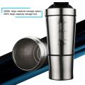 Stainless Steel Protein Shaker with Mixing Ball, Fitness Sport bottle. 