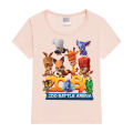 Zooba Battle Arena - Happy Kids T-Shirt Lovely Graphic T Shirt Kids Summer Short Sleeve T-shirt Y2K Tops Boy Girl Cartoon Tees. 
