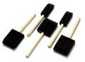 5pcs/Set Foam Sponge Brush For Art Painting Outus Assorted Size Poly Foam Brush Set Foam Paint Brushes with Wood Handle5 Pieces. 