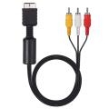 PS2 PS3 Audio Video AV RCA Cable Cord for Playstation 1/2/3 Slim AV Cable. 