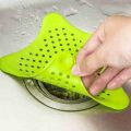 Silicone Star Shaped Sink Strainer Filter Bathroom Hair Catcher, Drain Strainers Cover Trap Basin Wash Basin Jali - Standard Hair Wash Basin (Multicolor) - Best Drain Protector for Hair Clogs, Easy Clean, Multicolor Design, Ideal for Bathroom Sink, Buy No. 