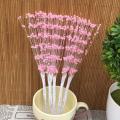 10pcs 4mm Bunch String Artificial Pearl Sticks Bridal Bouquets Beaded Handmade Flower Stem Beads Wedding Party Decor DIY Craft. 
