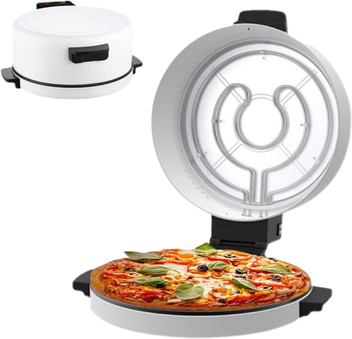 New Electric Household Pizza Maker Machine for Instant Pizza Making Oven With Ceramic Baking Stone 3000W Indoor Portable Pizza Oven Roti Maker Pancake and Imported Large Size Pizza Maker 12 inch Energy Efficient 30mins