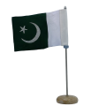 Pakistan Table Flag Marble Base. 