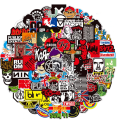 60 Pcs Classic Rock & Music Band Sticker Pack | Premium Waterproof Graffiti Decals for Guitar, Laptop & Bike. 