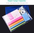 Clear Filing Document Folders | Transparent Filing Envelopes | Waterproof Plastic Envelopes | File Holder Filing Document | Poly Envelope with Snap Button Closure for A4/FC paper. 