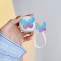 For Baseus Encok TWS WM01/WM01 Mini Case Cute Butterfly Soft Clear Earphone Cover For Baseus WM01 Mini Hearphone Case with Keychain. 