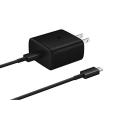 Samsung 45W USB-C Super Fast Charging Wall Charger for Galaxy S22, Galaxy S21, Galaxy S20, Note20 Models - Black , 45W TA w/ Cable, Black. 