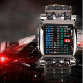 【S Elvey Trend Store】Unisex binary led digital date dial sport band wrist watch. 