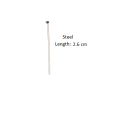 100 Pieces Flat Head Pins Golden Silver Steel for DIY Jewelry making accessories. 