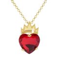 Descendants Movie Evie's Red Heart Necklace Evie Fairest Heart Crown Necklace Of Hearts Costume Fan Jewelry. 