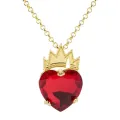 Descendants Movie Evie's Red Heart Necklace Evie Fairest Heart Crown Necklace Of Hearts Costume Fan Jewelry. 