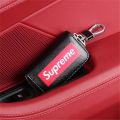 Men's Key Pouch Men's key case High-end key chain sup leather car key cover key holder pouch. 