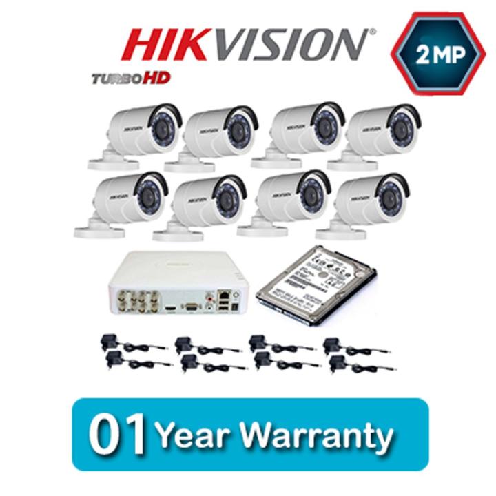Bundle of 8 CCTV Cameras (HD 2.0MP I.R Night Vision Camera) with DVR