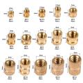 380Pcs Thread Inserts M2 M2.5 M3 M4 M5 M6 Metric Female Thread Brass Knurled Threaded Embedment Nuts Assortment Kit. 