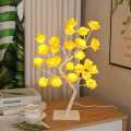 Rose Tree Lamp 24 Led Rose Flower Tree Lights USB Table Lamp Fairy Lights Office And Bed Room Decoration. 
