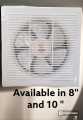 Ventilating Exhaust Fan 99.99% Pure Copper 10 & 12 inch Square Plastic Body. 