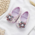 Spring Floral Baby Girls Shoes Toddlers Prewalkers Flower Shoes Infant Soft 0-18M Anti-slip Toddler Shoes. 