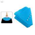 Professional Hair Cutting Collar ,Silicone Adjustable Neck Wrap Barber Accessories Clasp Design Waterproof Cape for Beauty Salon Hairdresser - Blue. 