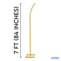 Gold Metal Wedding Arch Backdrop Stand, Set of 2 Curved Top Wedding Arch Frames, Balloon Flower Frame Backdrop Stand for Wedding Ceremony Birthday Photo Background Party Supplies Decorations. 