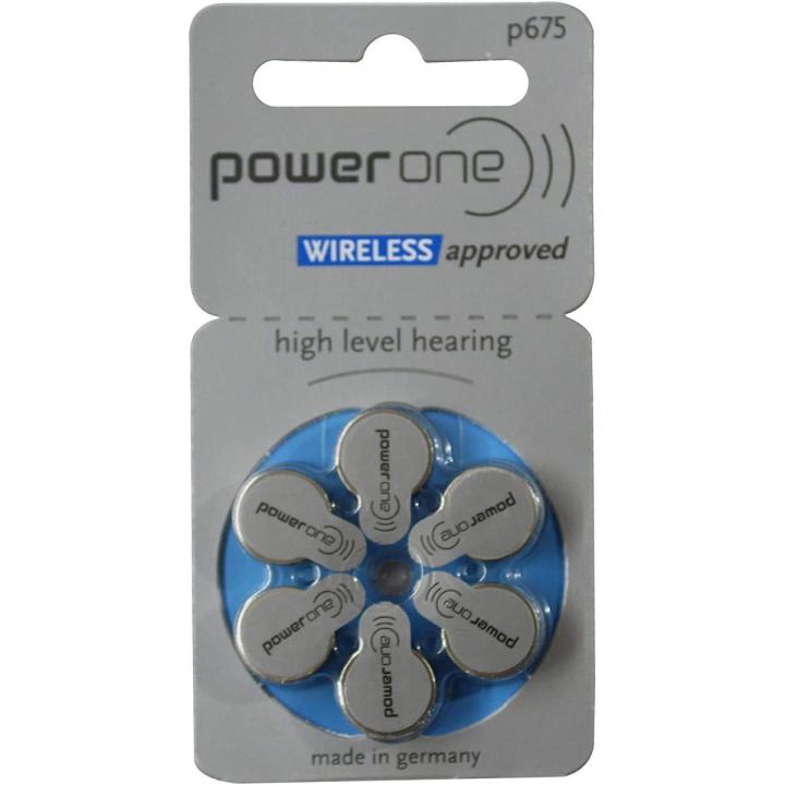 Power One Hearing Aids Batteries / Power One Hearing Aid Battery Size # 675 Blue
