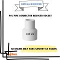 PVC Pipe Connector Reducer Socket for Plumbing Fixtures - 1/2" to 1/4"/1/4" to 1/2"/1/4" to 3/4" - High-Quality, Durable, Multi-Size Conversion. 