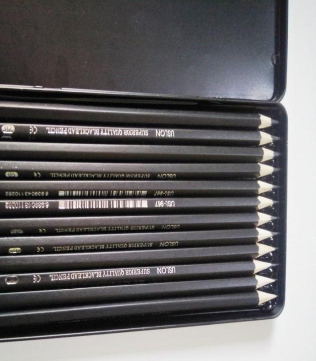 Drawing/Sketching%20Pencil%20Set%20of%2012%20in%20Metal%20Box%20-%20Image%202