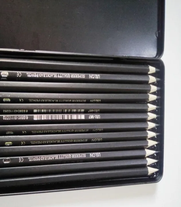 Drawing/Sketching%20Pencil%20Set%20of%2012%20in%20Metal%20Box%20-%20Image%202