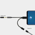 2 in 1 Type C Headphone Adapter USB C Splitter Jack AUX Audio Charging Converter for Huawei Samsung Xiaomi. 