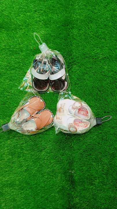 Pack of 3 Newborn Baby shoes | Daraz.pk