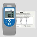 ThermElc TE-02 PDF Temperature Data Logger, with LED Indicator Lights, PDF File includes MKT, Alert, Temperature Graph, Temperature recorder for Shipping Temperature-sensitive Products. 